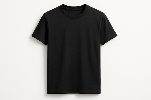 T-shirt round neck 100GSM black